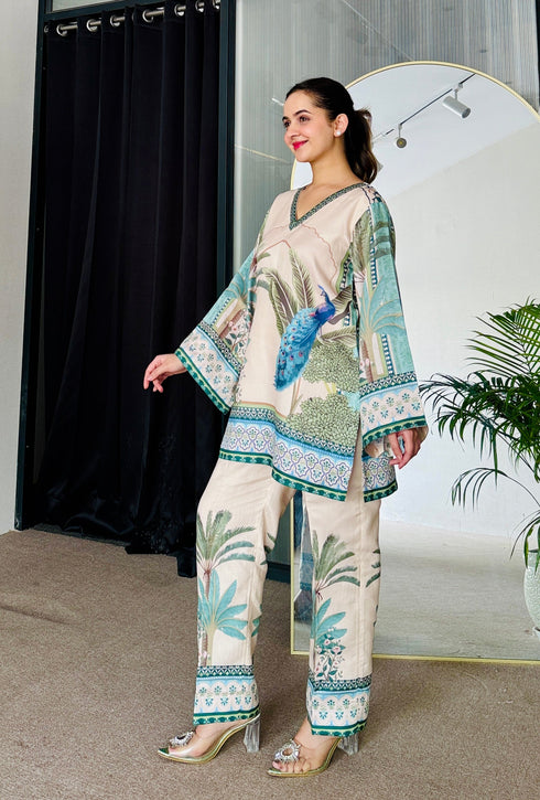 Island Flora Kurta Set